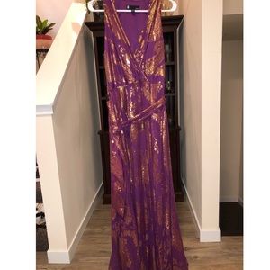 Leslie Fay Long Evening Gown with Sash Size 14